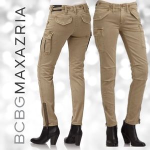BCBGMAXAZRIA Womens Distressed Cargo Pant 28 A0.7